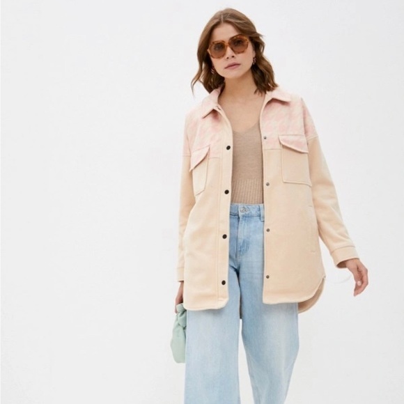 Missguided + Jackets & Blazers - Missguided + Two-Tone Utility Jacket Shacket
